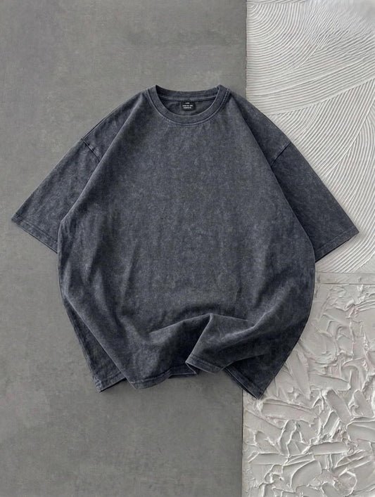 Acid Wash Drop Shoulder