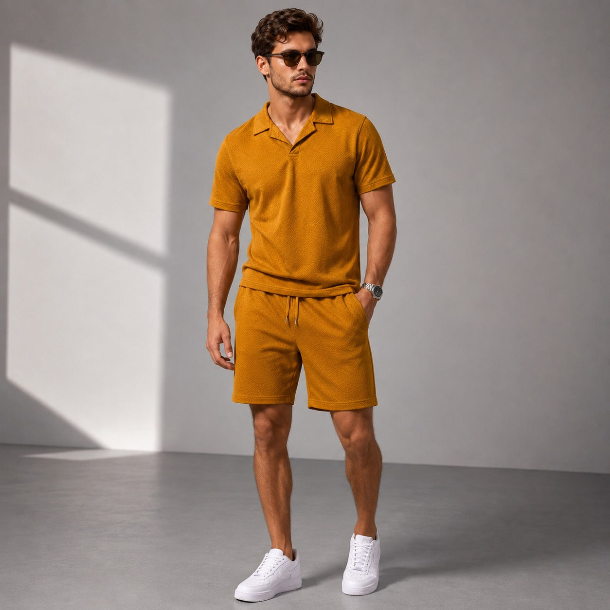 Men's Premium 3 Piece Textured Tracksuit Set