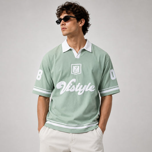 Men's Oversized Vintage Polo Jersey