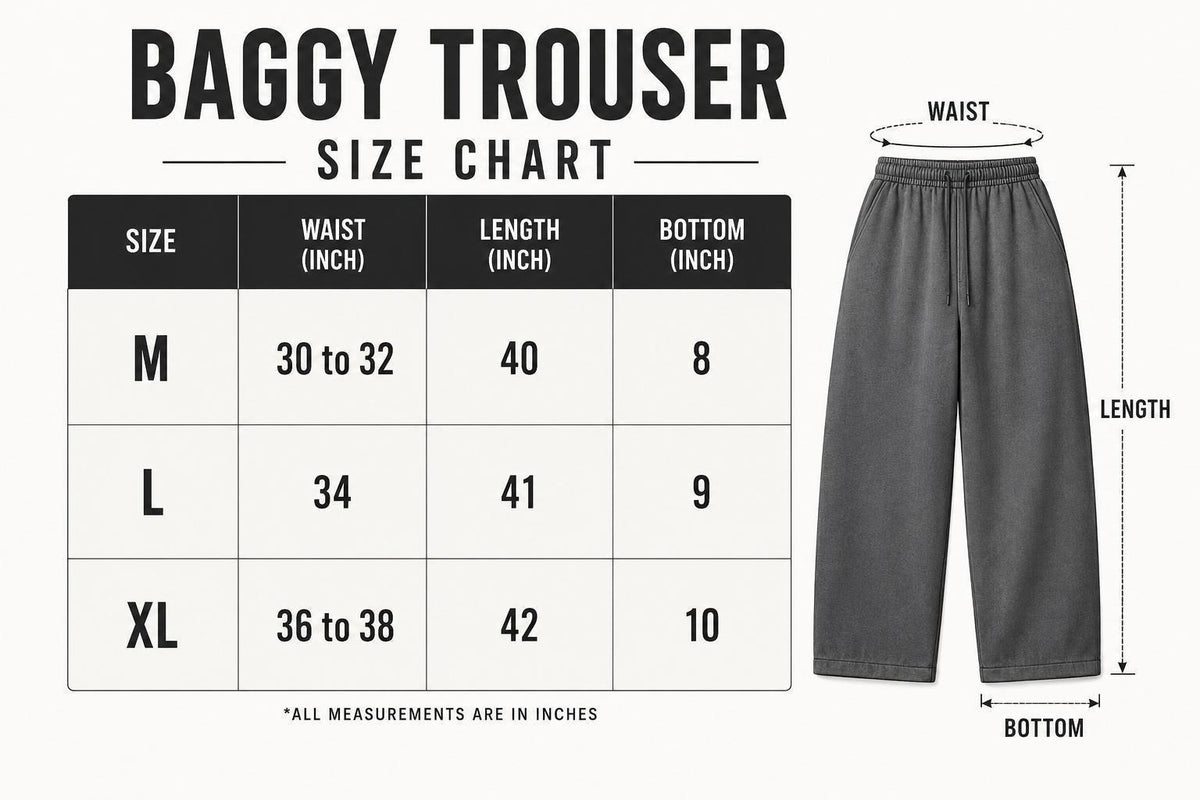 Side Stripe Baggy Trousers