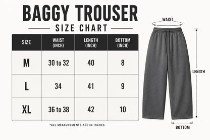 Side Stripe Baggy Trousers
