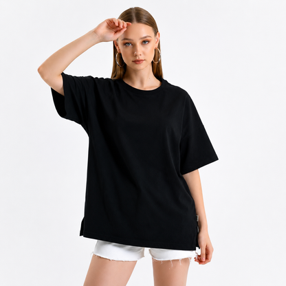 Essential Noir DropShoulder For Womens