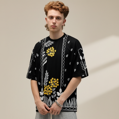 All Over Graphic Printed Dropshoulder