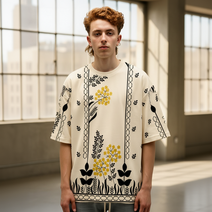 All Over Graphic Printed Dropshoulder