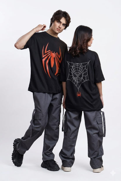 Spider Graphic Oversized Drop Shoulder