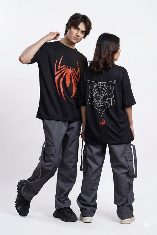 Spider Graphic Oversized Drop Shoulder