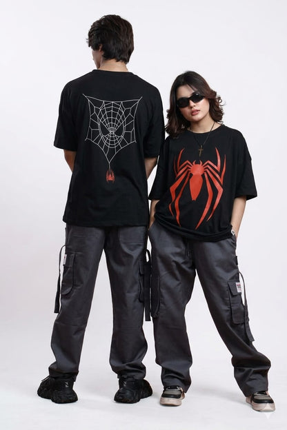 Spider Graphic Oversized Drop Shoulder