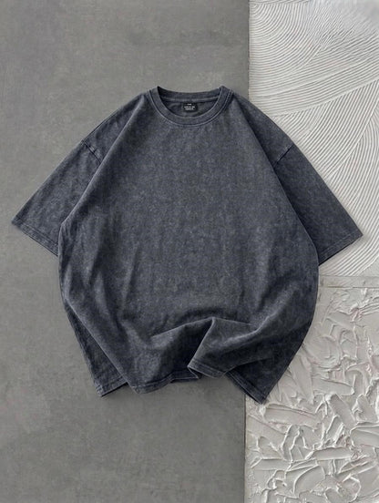 Acid Wash Drop Shoulder