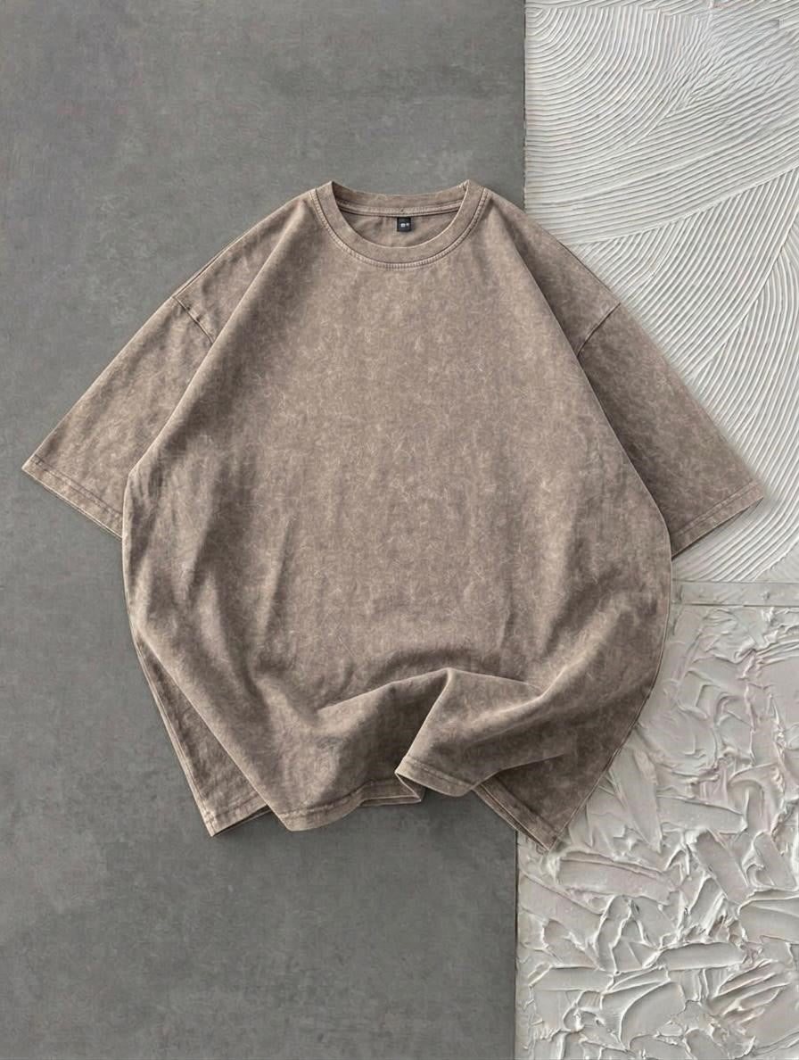 Acid Wash Drop Shoulder
