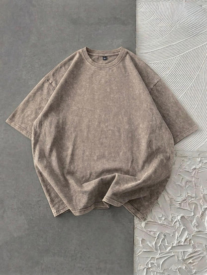 Acid Wash Drop Shoulder