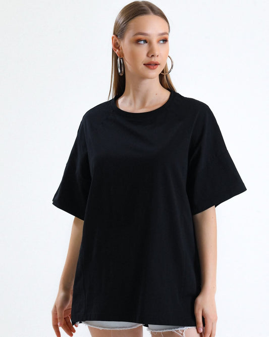 Essential Noir DropShoulder For Womens