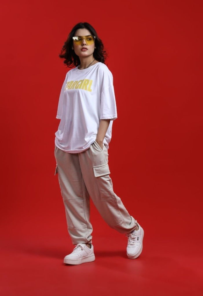 Stars Girl Oversized Drop Shoulder For Womens