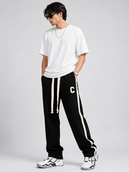 C Embroidery Baggy Trouser